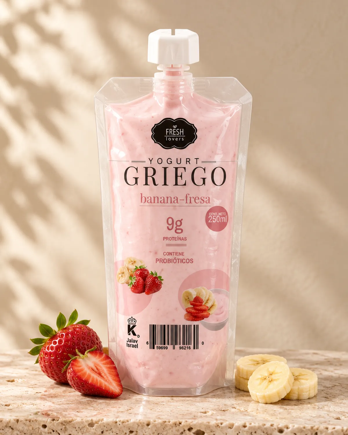 Yogurt Griego Pouch · banana-fresa — Fresh Lovers